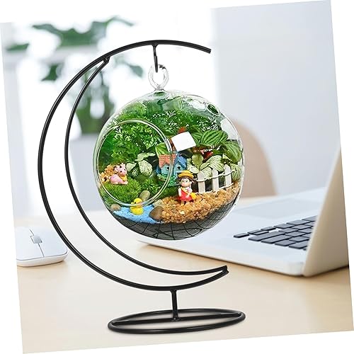 Miniatura 4 de Soporte de adorno de metal Soporte colgante de hierro Soporte de estante Soporte de planta de aire Soporte de globo de vidrio colgante Soporte