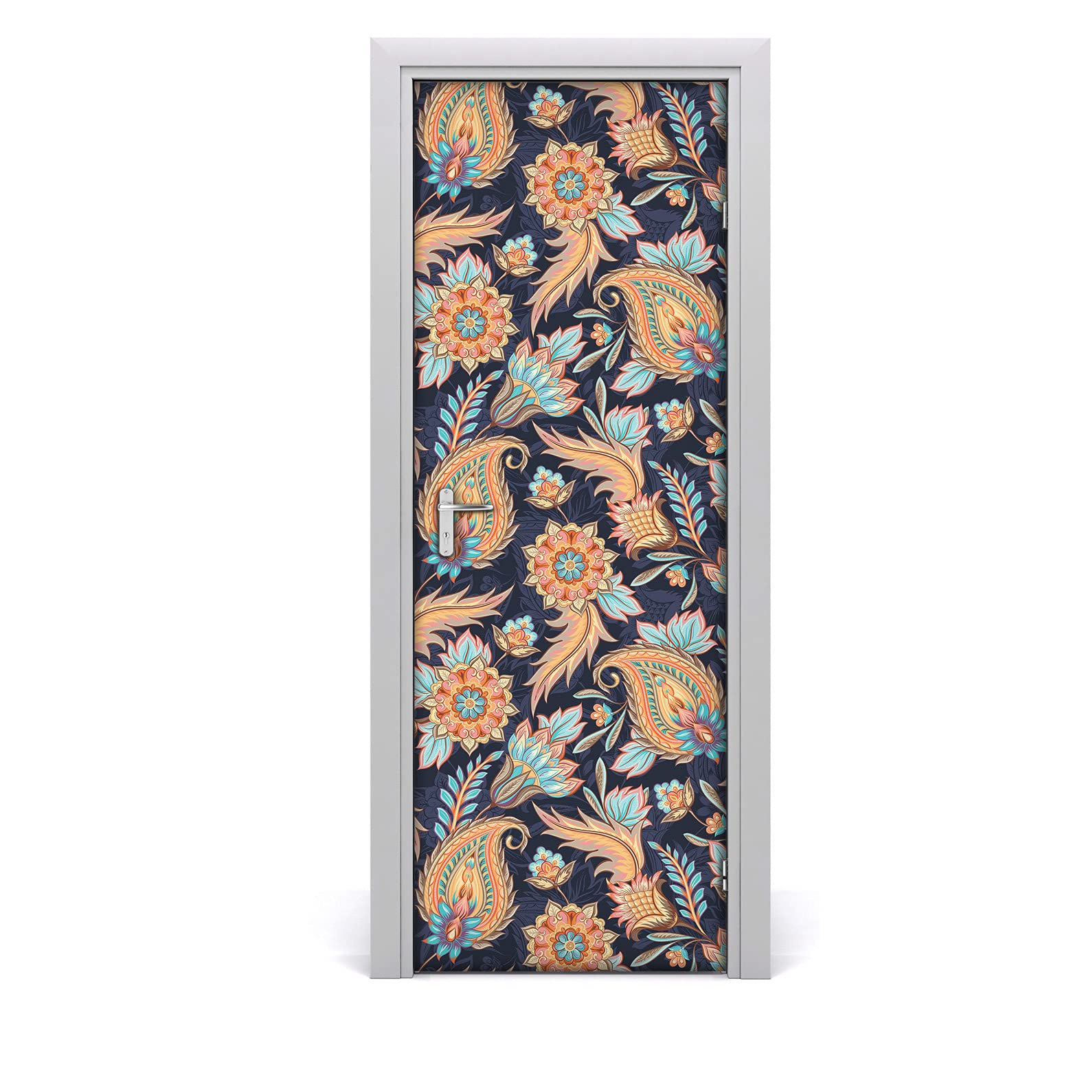 Papier peint sur la porte 77x200cm pour sublimer votre salon bohème chic