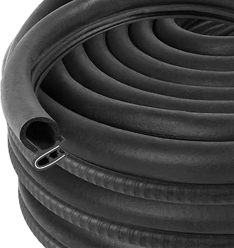 Automotive Door Weather Stripping 70Ft Car Door Rubber Edge Trim Seal Strip Gasket with Side Bulb for Car Bus Camper Boat RV Truck Doors