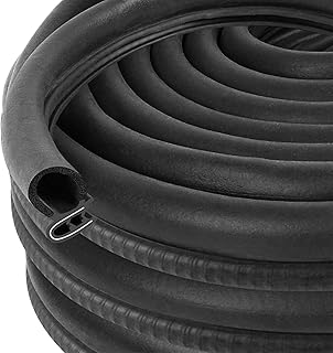Automotive Door Weather Stripping 100Ft Car Door Rubber Edge Trim Seal Strip Gasket with Side Bulb for Car Bus Camper Boat RV Truck Doors