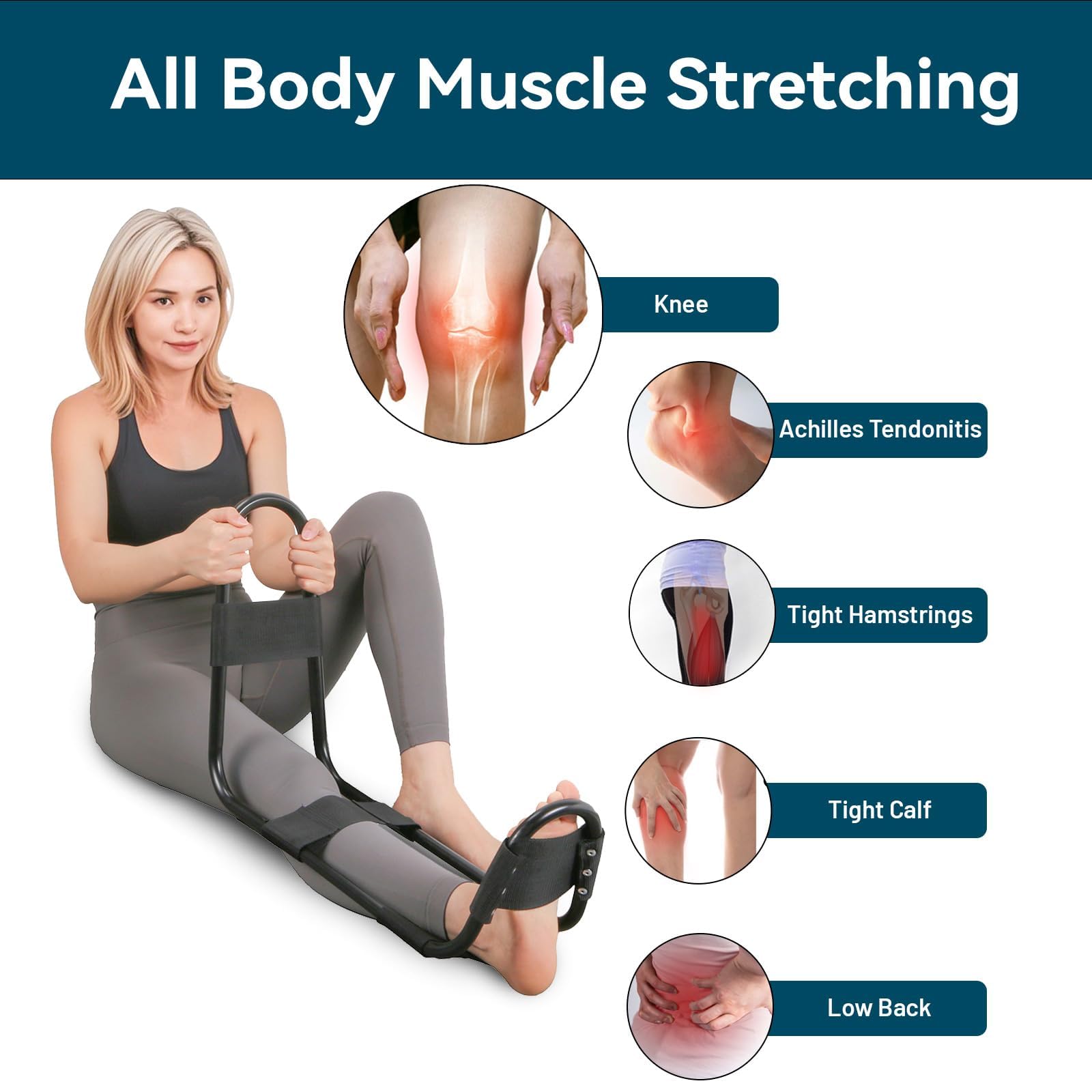 Hamstring Stretcher - Improve Flexibility & Mobility -3