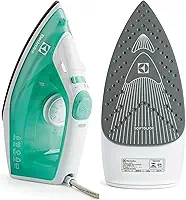 Ferro de passar seco e vapor Electrolux base antiaderente ceramica vapor vertical extra anti gotejamento 1500W cabo 1,65m verde SIE70 220V