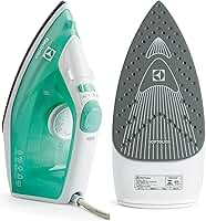 Ferro de passar seco e vapor Electrolux base antiaderente ceramica vapor vertical extra anti gotejamento 1500W cabo 1,65m verde SIE70 220V