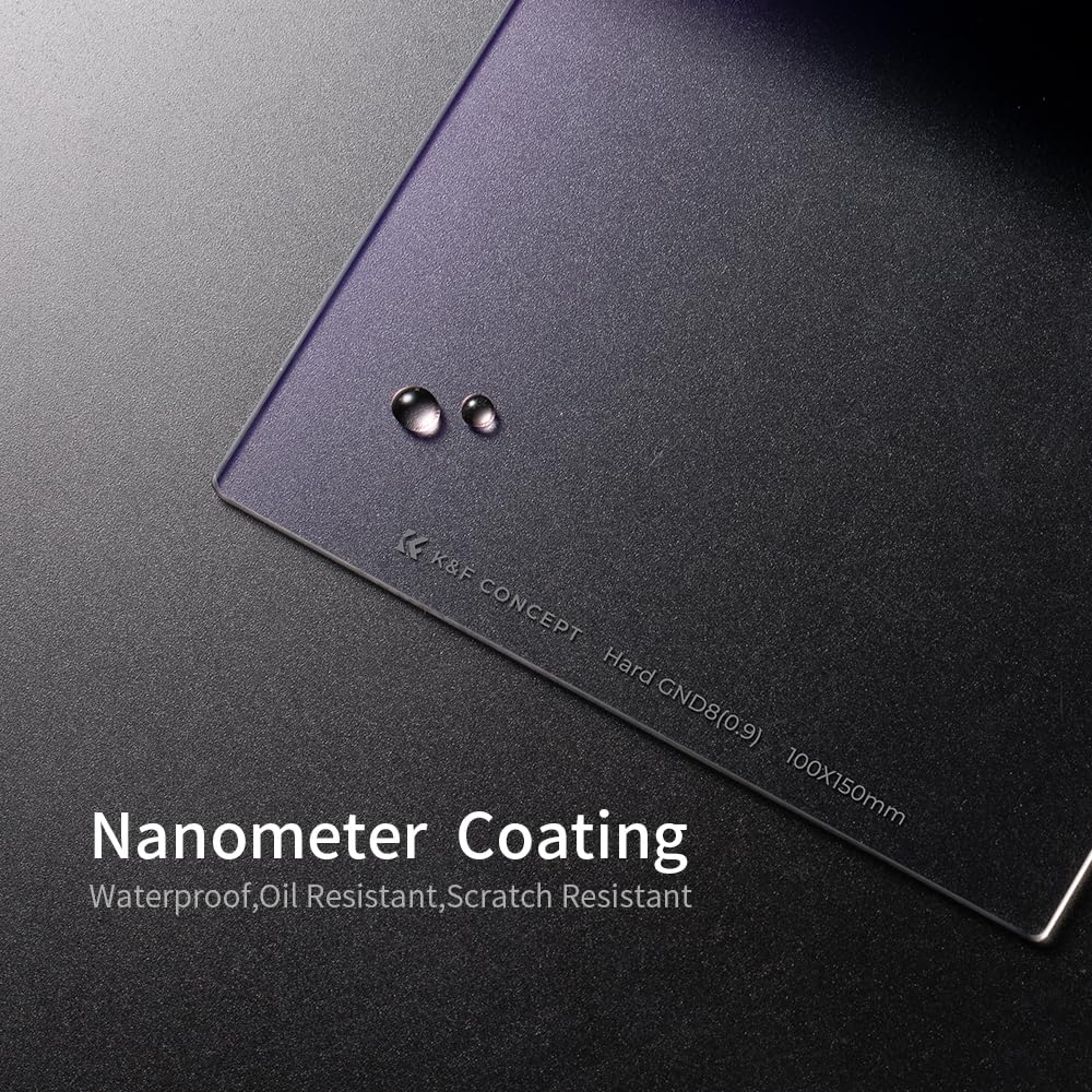 Amazon | K&F CONCEPT ハーフNDフィルター角型 GND8 GND0.9 ハード減光