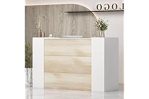 AIEGLE Standing Reception Desk: Sleek and Secure