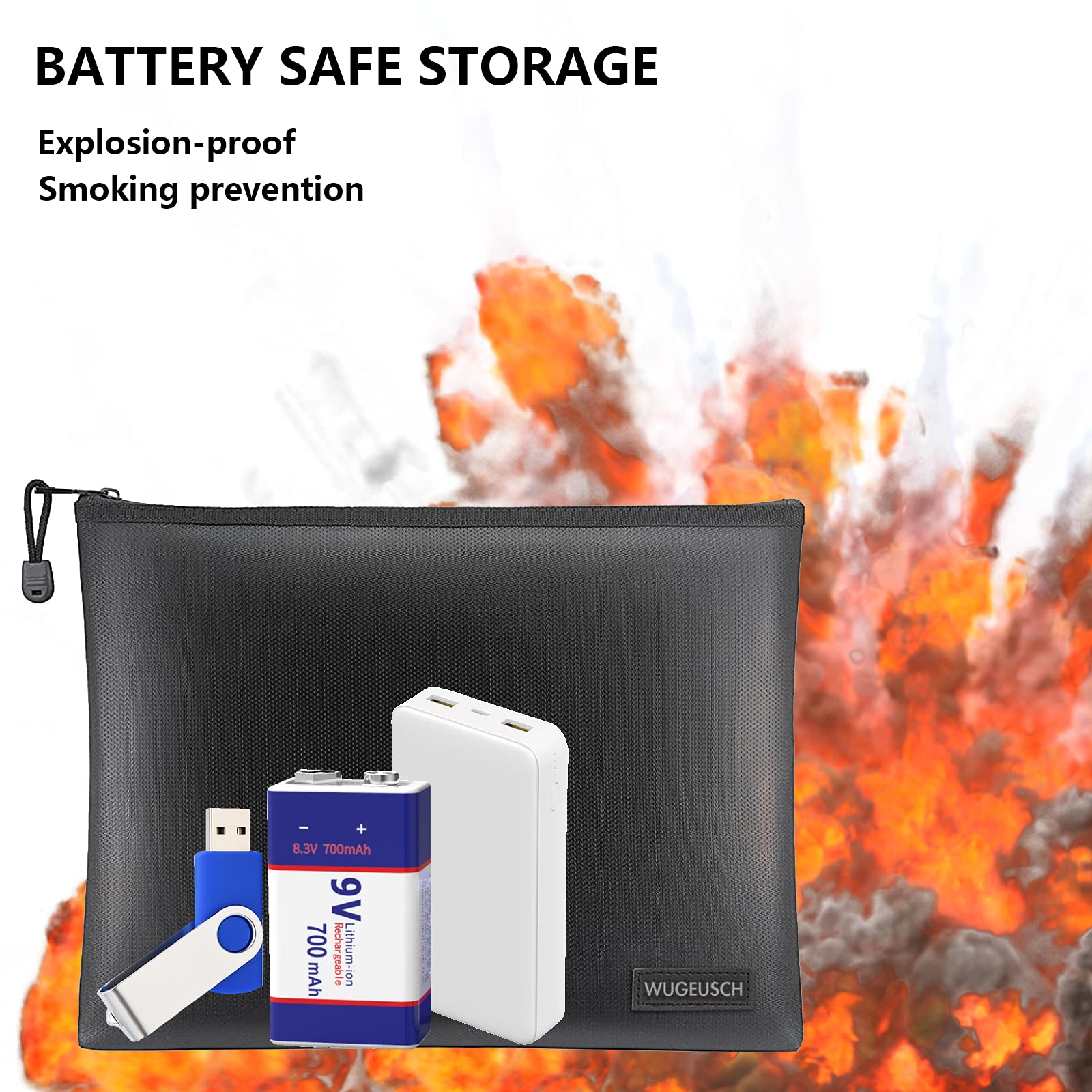 Alorva Fireproof & Water-Resistant Document Bag - 15.5 X 11 X 3-inch - View #7