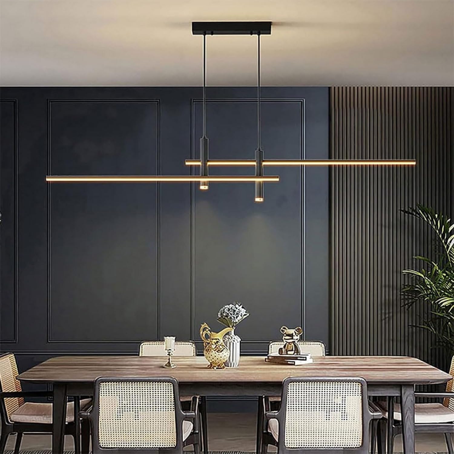 Éclairage suspendu pour cuisine et luminaire LED dimmable réglable pour maison moderne - 8