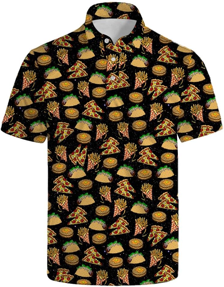 Mens Polo Shirts Performance Moisture Wicking Golf Shir Dry Fit Short Sleeve Golf Polo Shirts
