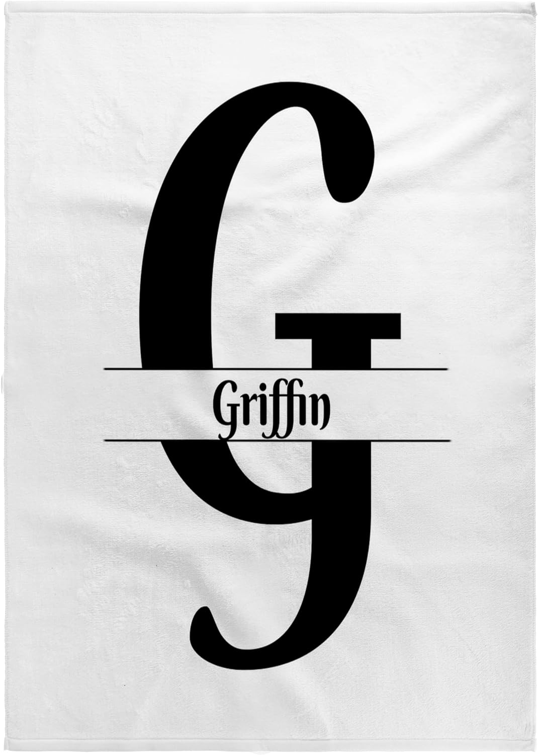 3dRose Bold Script Monogram G - Griffin 22x30 Bath Hand Pool Towel