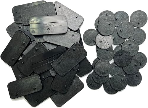 EBCO - 50 bases de soporte de plástico negro para la mayoría de figuras de acción de 6 pulgadas como Marvel Legends, DC, serie negra de Star Wars,