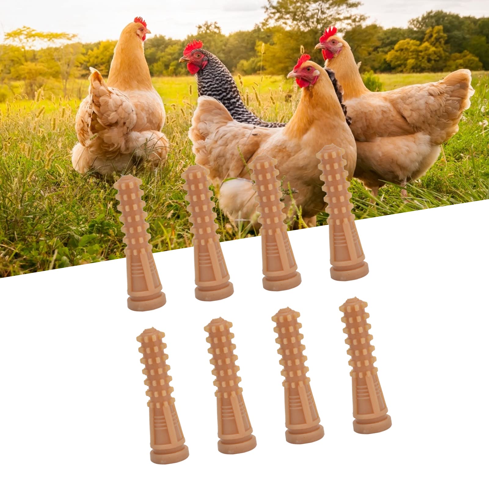 Dita per Spiumatrice in Gomma (50 Pezzi), Bastoni Spiumatori Gialli con Design a Dente di Sega per Pollo e Volatili, Ricambi Flessibili ad Alta Resistenza per Macchina Spiumatrice, Professionali
