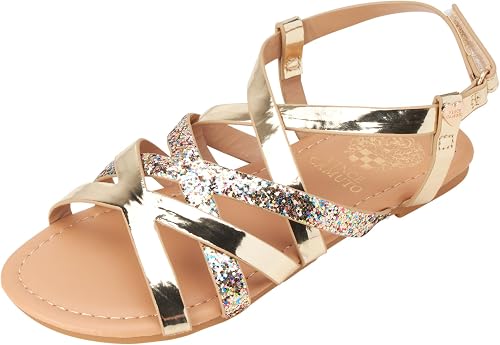 Vince Camuto Girls' Sandals - Open Toe Summer Strappy Flat D