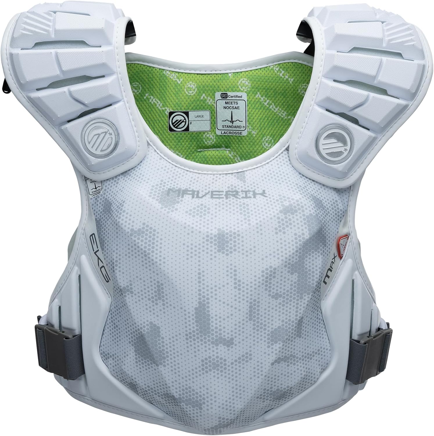 Maverik Max EKG Speed Pad 2028 – Adult Lacrosse Shoulder Pad with Air Core Foam, Aerate Venting System, EKG Pocket Plate, NOCSAE ND200 Protection