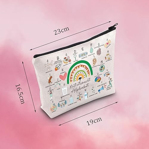 Miniatura 2 de Nutricionista Cosmético Maquillaje Bolsa Dietista Regalo Nutricionista Regalo de agradecimiento Nutricionista RD Regalo de graduación, Nutricionista