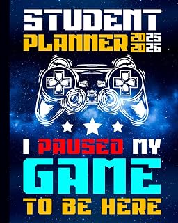 Student Planner 2025-2026 Gaming: With Weekly & Monthly Spreads, To-Do List, Habit Tracker & Homework Organizer for Middle and High School Students | ... for Video Games Lovers in Back to School