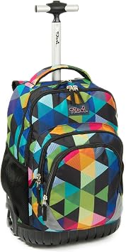 Tilami Rolling Backpack Armor Luggage School Travel Book Laptop 18 Inch Multifunction Wheeled Backpack Students