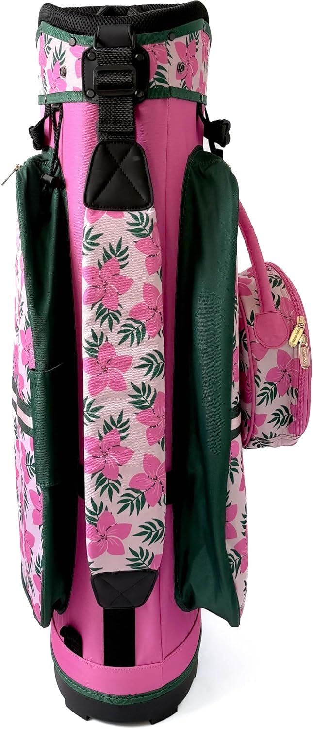 Sassy Caddy Dublin Lightweight Golf Cart Bag – 3.5 lbs, 14-Way Divider, Waterproof, Fade & Stain Resistant, Includes Cooler Pocket & Velvet-Lined Valuables Pocket