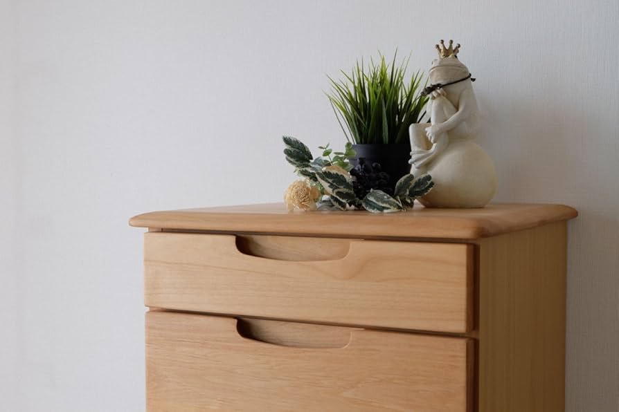 Amazon｜チェスト 整理 タンス 洋服ダンス 幅44cm カラー：ナチュラル