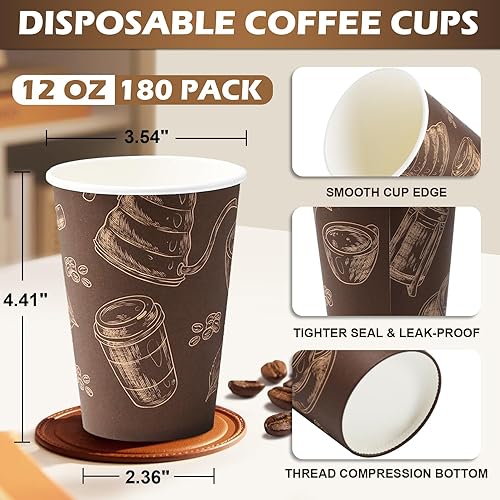 Miniatura 2 de Paquete de 300 vasos de papel desechables de 3 onzas, tazas de baño pequeñas, tazas de enjuague bucal, mini tazas de espresso de 3 onzas, tazas de