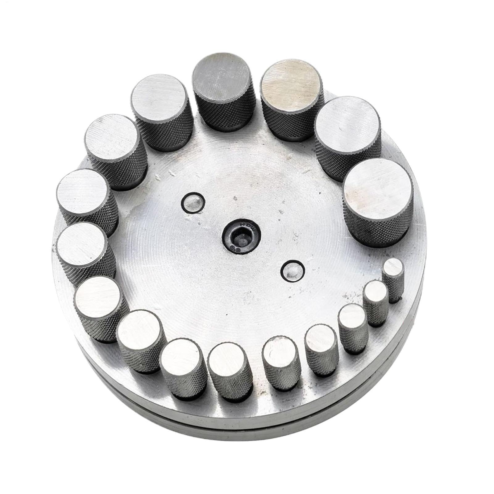 Juego de Punzón y Matriz,Punzón pesado de acero al carbono,17 Piezas para Metal Latón, Oro, Plata, Cuero, Papel, Piedra, Adhesivos - para metal oro plata cuero papel piedra moneda collar pulsera