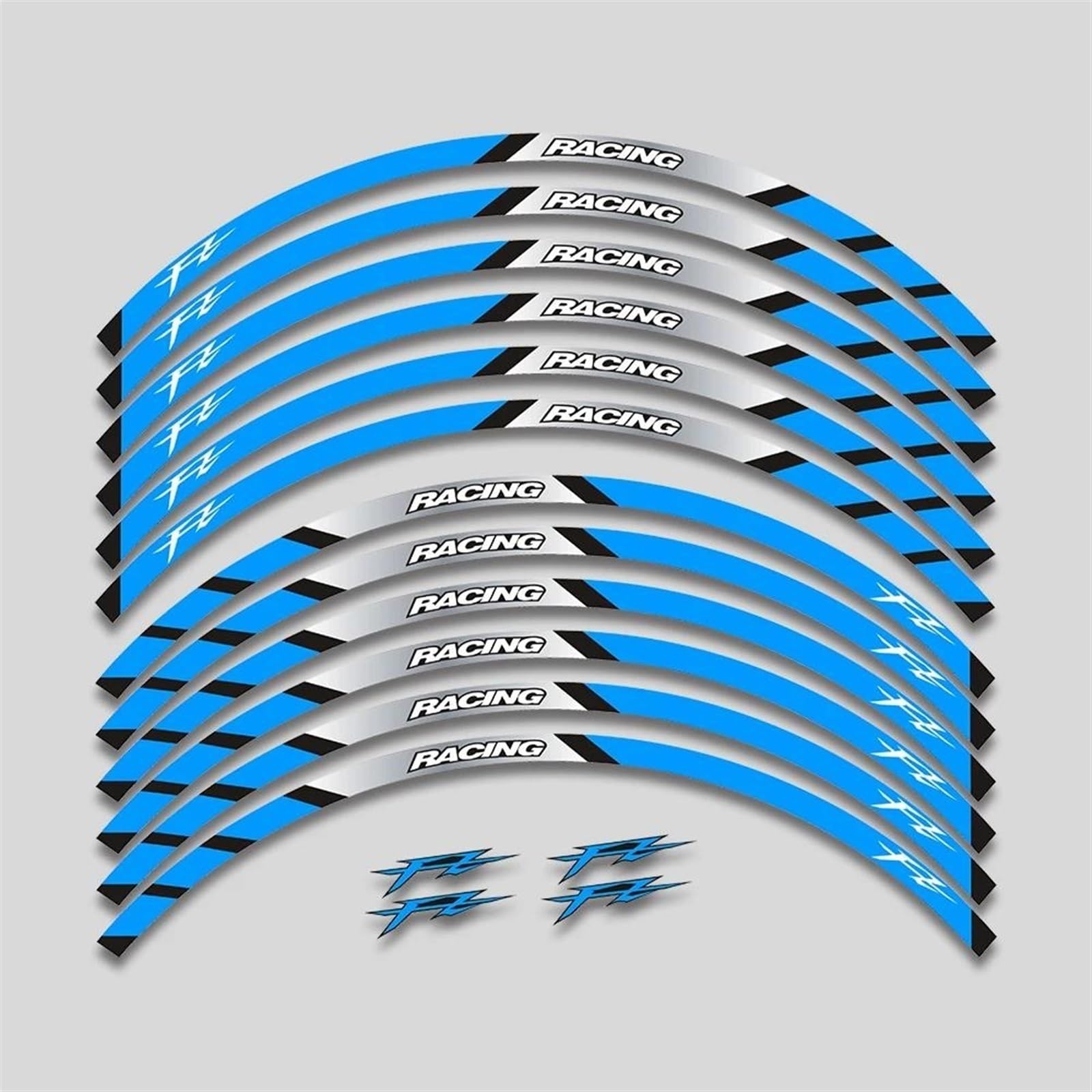Stickers Motorcycle Wheel Stickers Reflective Decorative for FAZER FZ FZ1 FZ6 FZ07 FZ8 FZ09 FZ10 FZS1000(Style 7)