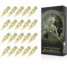 BIOMASER 7RL Cartridge Needles, 20PCS, Round Liner, 1207RL | for Tattooing, Sharpness,Run smooth,hold ink well,No Splatter,For Tattoo Gun Pen Machine Supplies