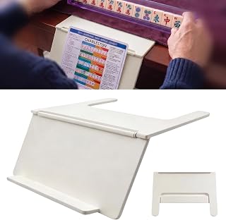 Mahjong Card Holder for Table，White-B