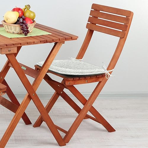 Vista 146 de Lunarable Orient - Juego de 6 cojines de asiento para silla, diseño de estrellas marroquíes, espirales y curvas abstractas, ilustración oriental