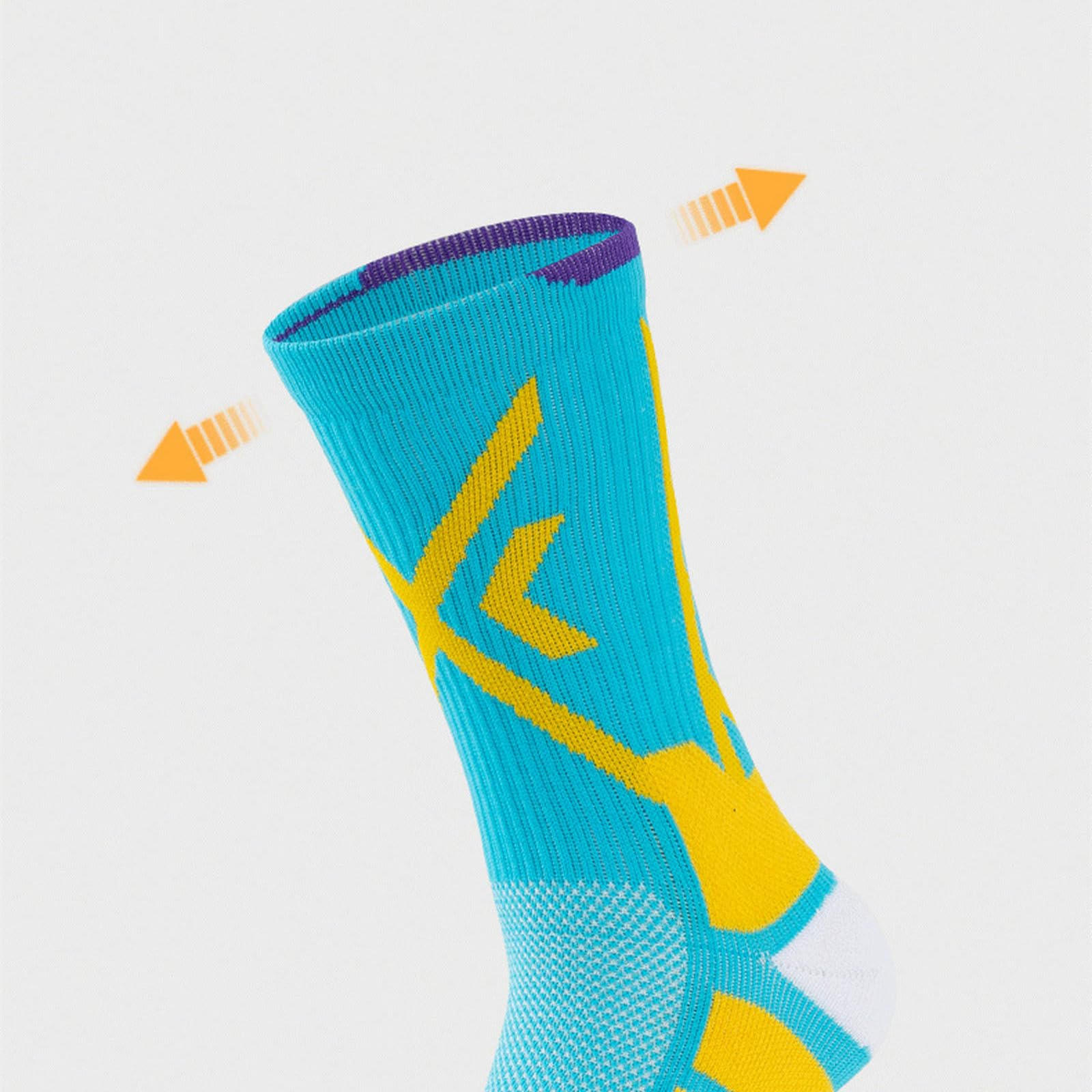 Calcetines Hombre Calcetines Masculinos Calcetines Deportivos De Baloncesto Sin Costuras Y Femeninos Adecuados para Correr, Ciclismo, Remo Y Fitness-6 Pares