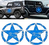 Vista 25 de x xotic tech Calcomanía gráfica de estrella áspera estilo ejército militar, adhesivo para decoración del capó, puerta, guardabarros, baúl