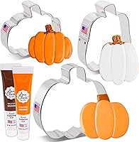 Vista 3 de Cortadores de galletas con forma de calabaza - 4 pulgadas - Acero estañado de los EE. UU.