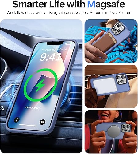 Miniatura 2 de Funda magnética diseñada para iPhone 12 Pro Max compatible con Magsafe protección contra caídas de grado militar Funda protectora a prueba de golpes