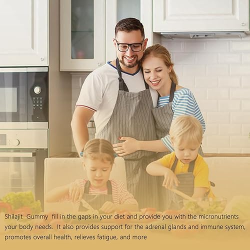 Miniatura 6 de Shilajit para hombres y mujeres Gomitas puras del Himalaya Shilajit de 1200 mg con Chaga, vitamina D3, pimienta negra y ácido fúlvico, 100%