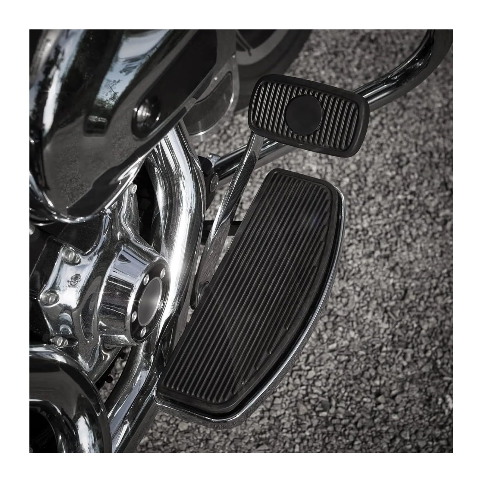 Fußrasten Für Davidson Touring Softail Street Glide Motorrad Gummi Fahrer Pad Vordere Fußstütze Fußraste Hinten Passagier Trittbrett Motorrad Foot Pedale