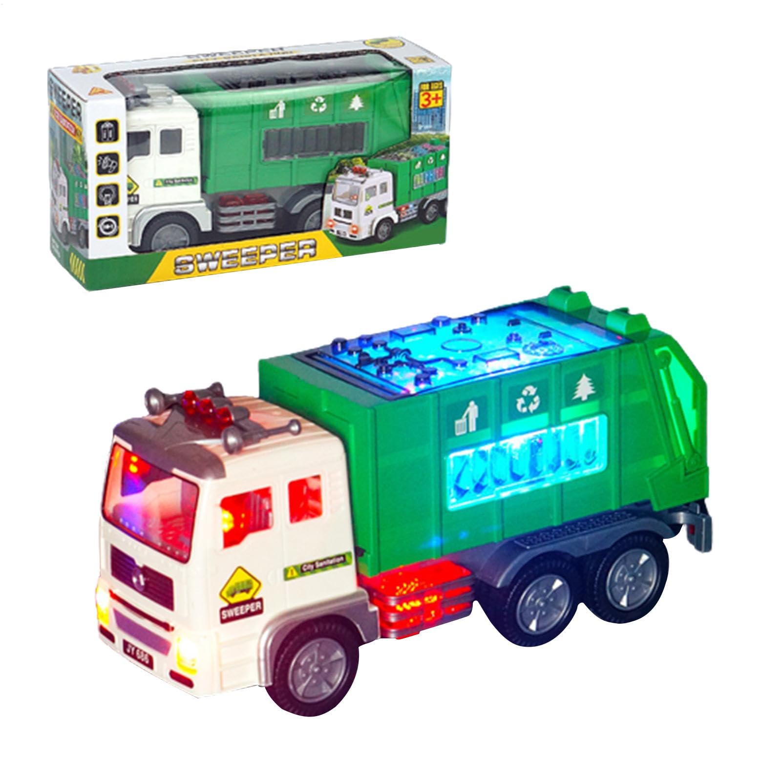 Camiones de juego para niños, juguete de camión de bomberos para niños pequeños,Juguete de vehículo de ingeniería con música y luces LED | Coche de construcción para preescolar, juguetes de vehículos