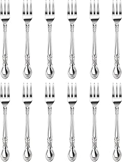 New Star Foodservice 58680 Stainless Steel Rose Pattern Oyster Fork