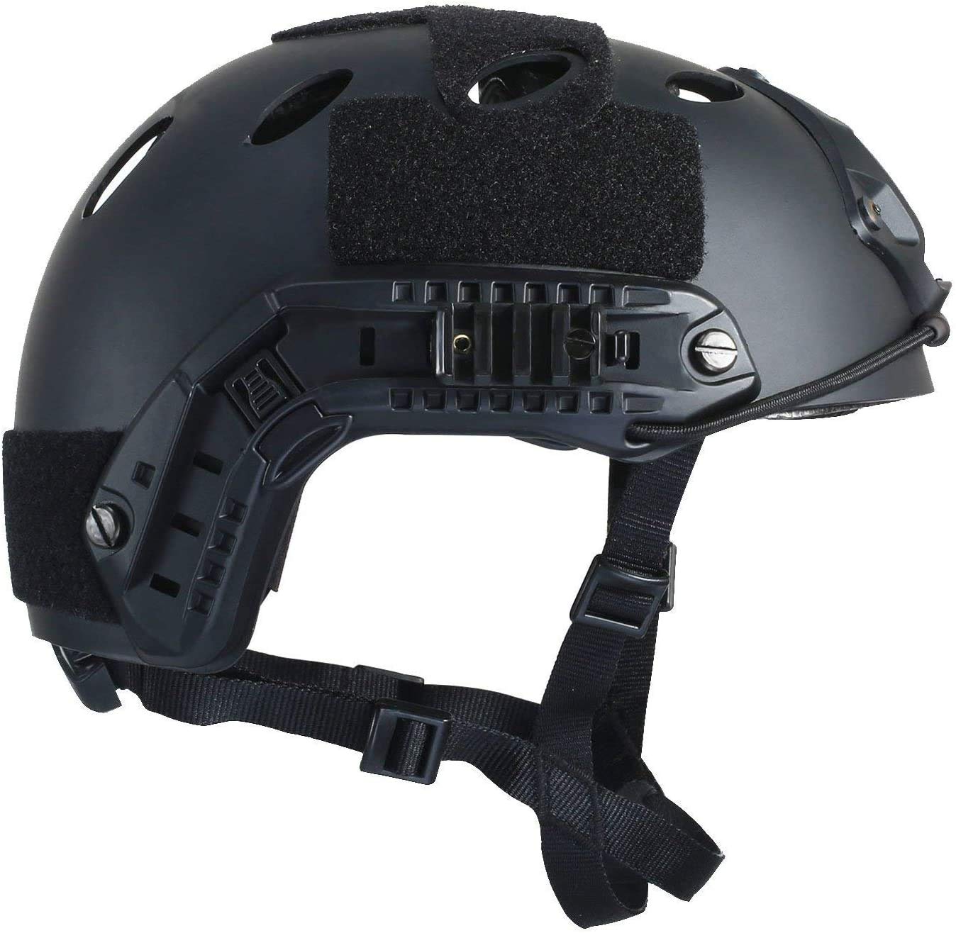 Casque Militaire SWAT Fast Airsoft Type PJ avec Visière et Lunettes NVG pour Paintball CS
