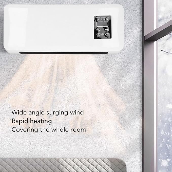 Calefactor Eléctrico Portátil Panel 110V Dual Modo Frío/Calor miniatura 9