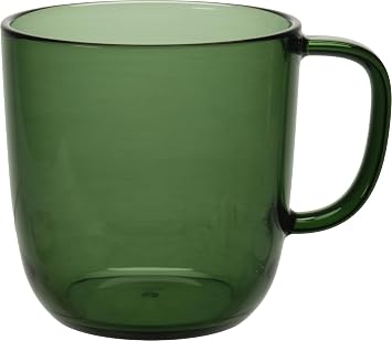 PPM105_405GR Plakira Non-Breakable Cup, Dishwasher Safe, 13.9 fl oz 405 ml, Made in Japan, Microwave Safe, Easy to Use, Tea Mug, Large, Chrome Green, Home Parties, Outdoors, Cute, Fashionable
