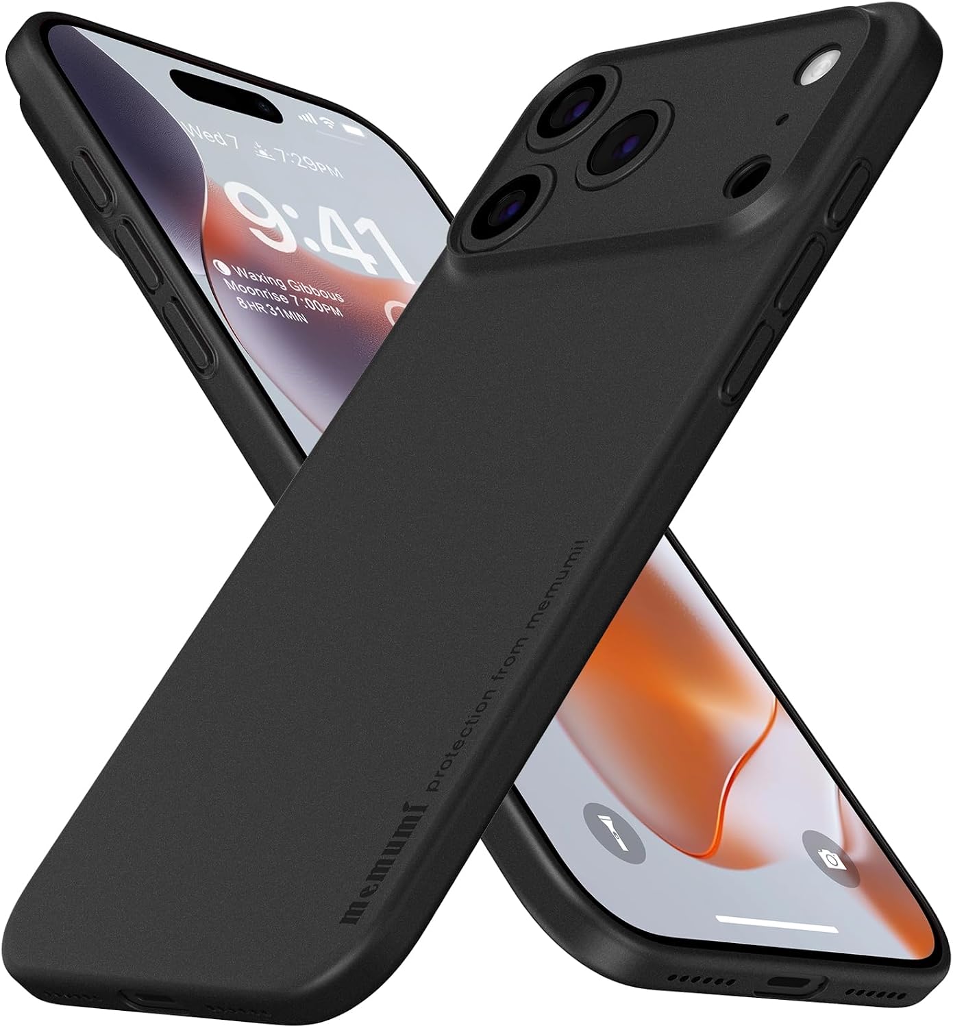 memumi for iPhone 18 Pro Max Ultra Thin Case 0.3mm Lightweight No-Case Feel