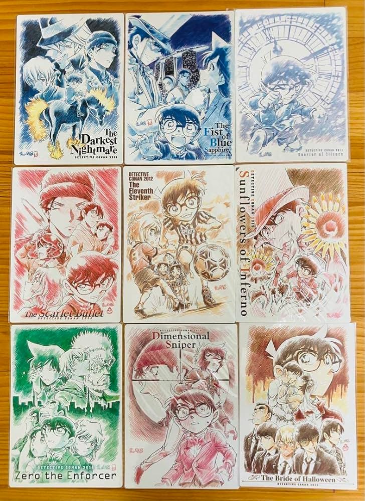 名探偵コナン 劇場版 劇画タッチ 下敷き Amazon.co.jp: コナン 劇場版 劇画タッチ 下敷き 9枚セット
