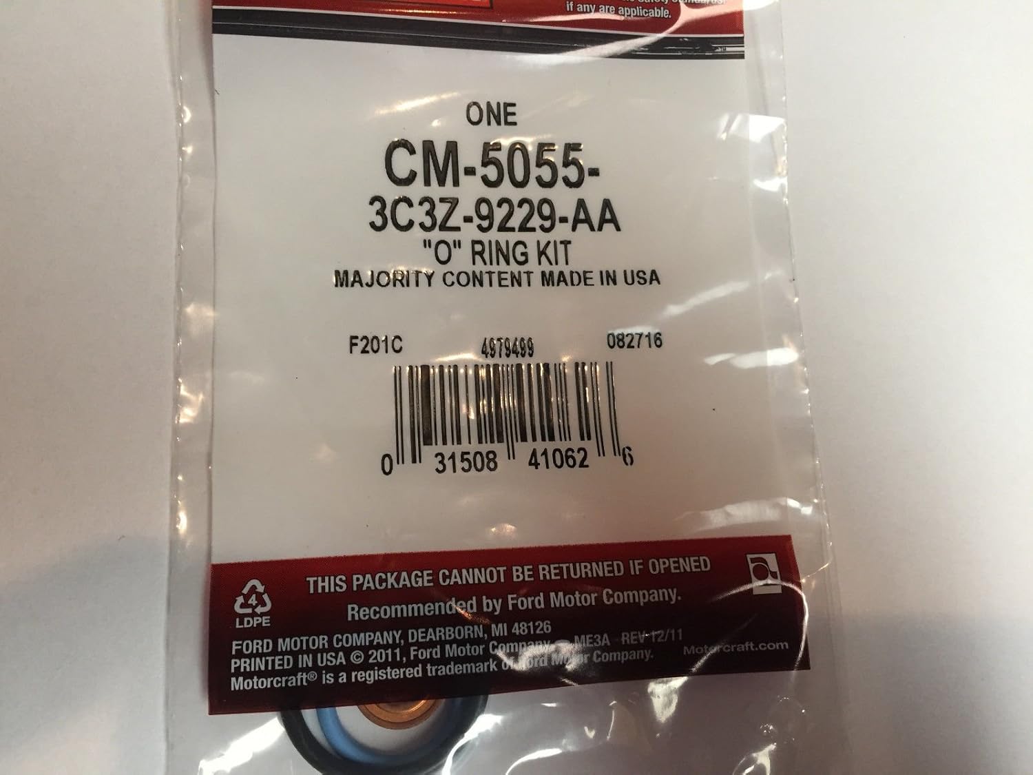 Set of * 8 * New Genuine Motorcraft 6.0L Diesel CM-5055 O Ring Seal Kits