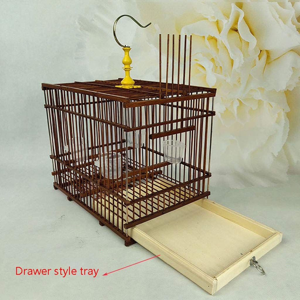 Jaula de Vuelo para pájaros, Jaula Rectangular para pájaros, Gancho de Acero Inoxidable, Jaula para pájaros Ornamentales para Exteriores, Jaula para pájaros