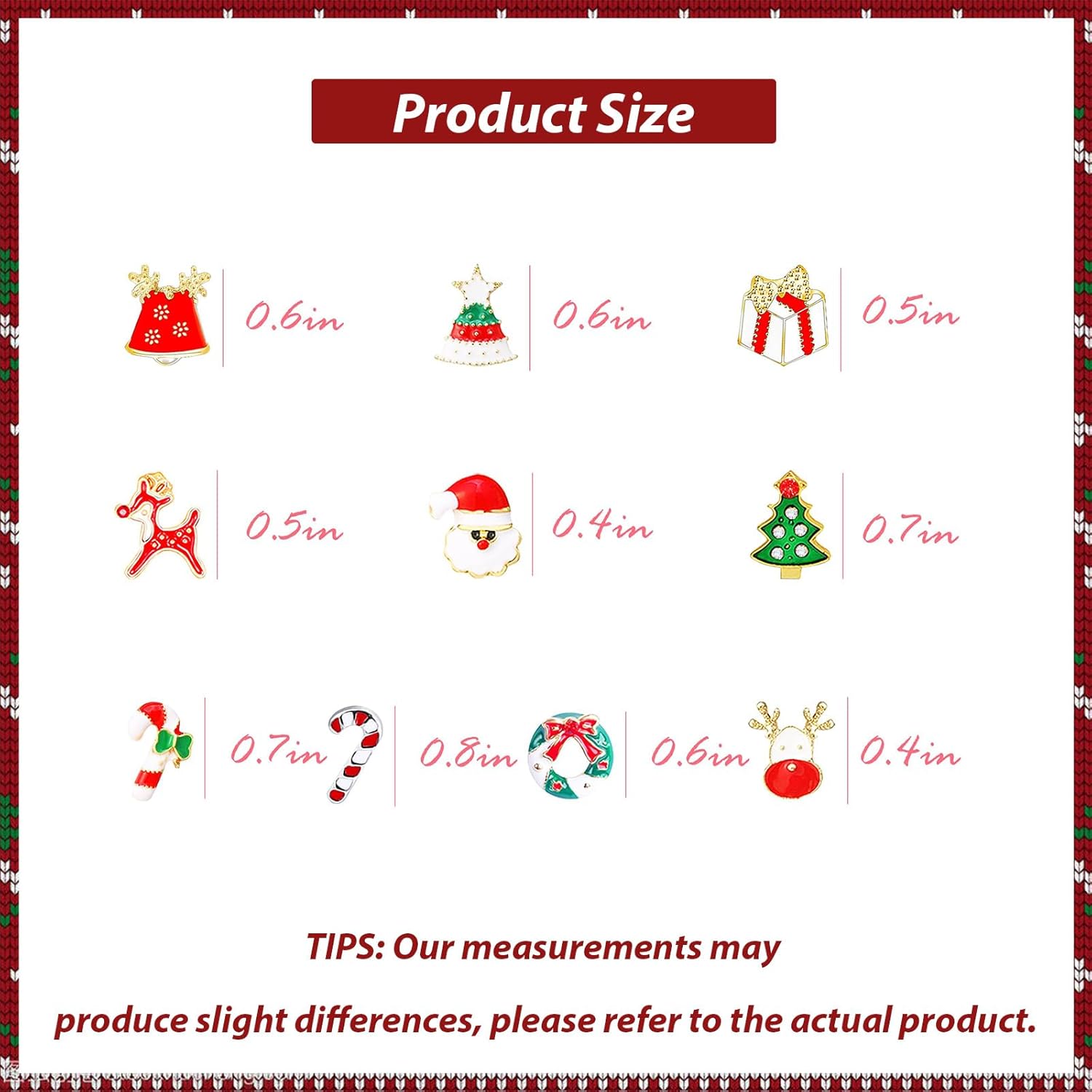 Christmas Earrings for Women Holiday Gift Stocking Stuffers Christmas Dress for Women Snowflake Santa Candy Cane Earrings Bulk Cute Xmas Party Jewelry Gifts - Image 6