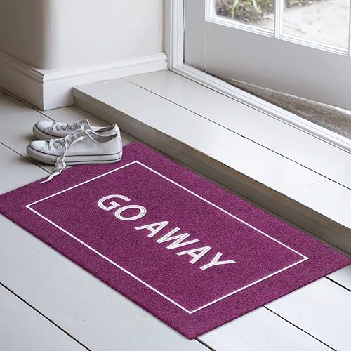 Miniatura 87 de JJUUYOU Tapete para puerta delantera, entrada exterior, duradero, tapete de bienvenida para interiores y exteriores, antideslizante, divertido