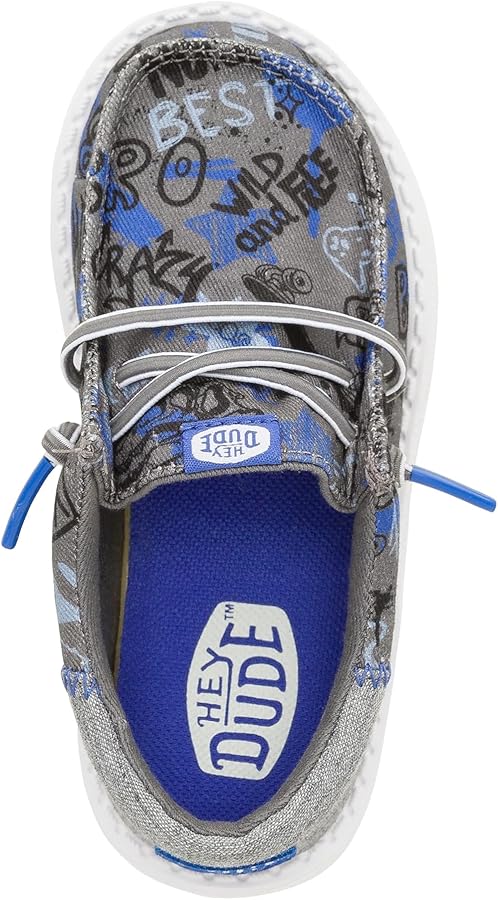 Amazon.com | HEYDUDE Men's Kid Wally Funk Graffiti Mix (Toddler