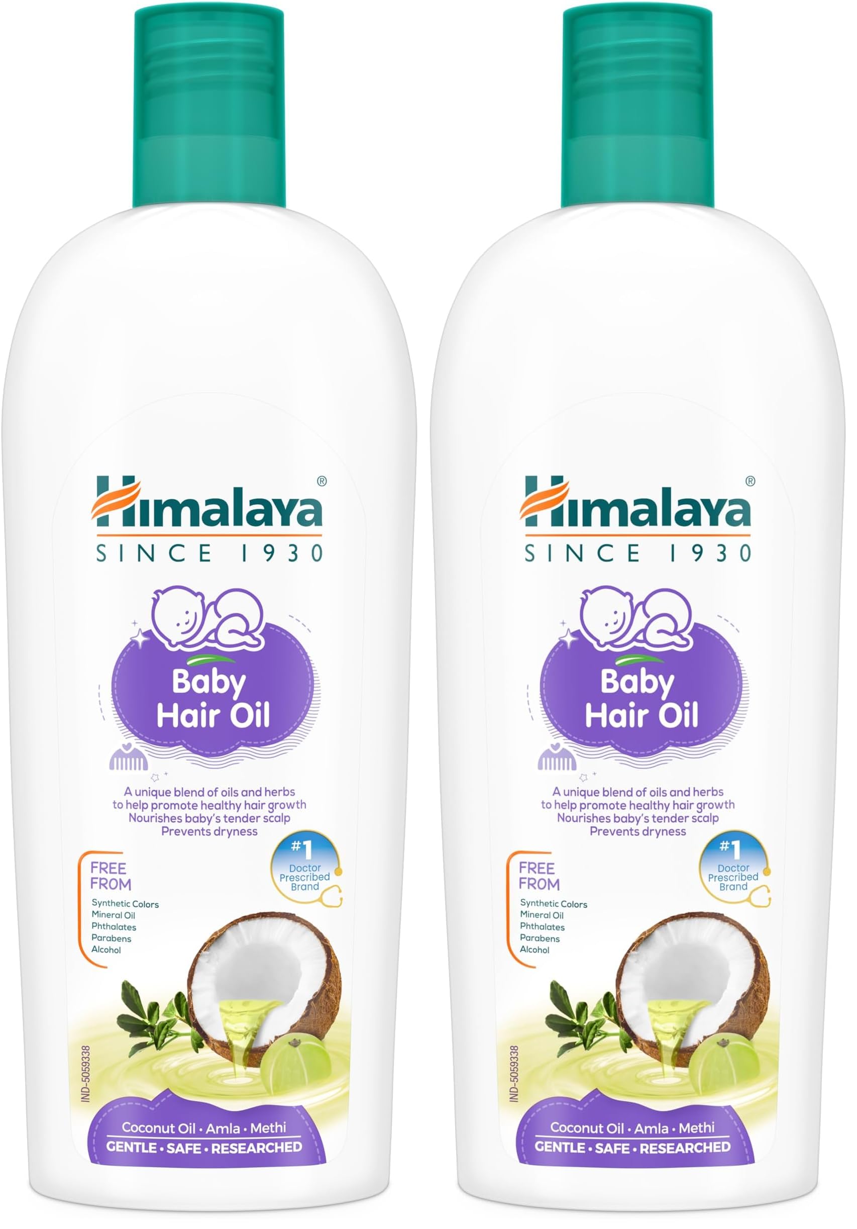 Himalaya Baby Hair Oil with Amla, Sesame & Coconut oil – 200ml | No.1 Doctor Prescribed (Pack of 2)-image-30