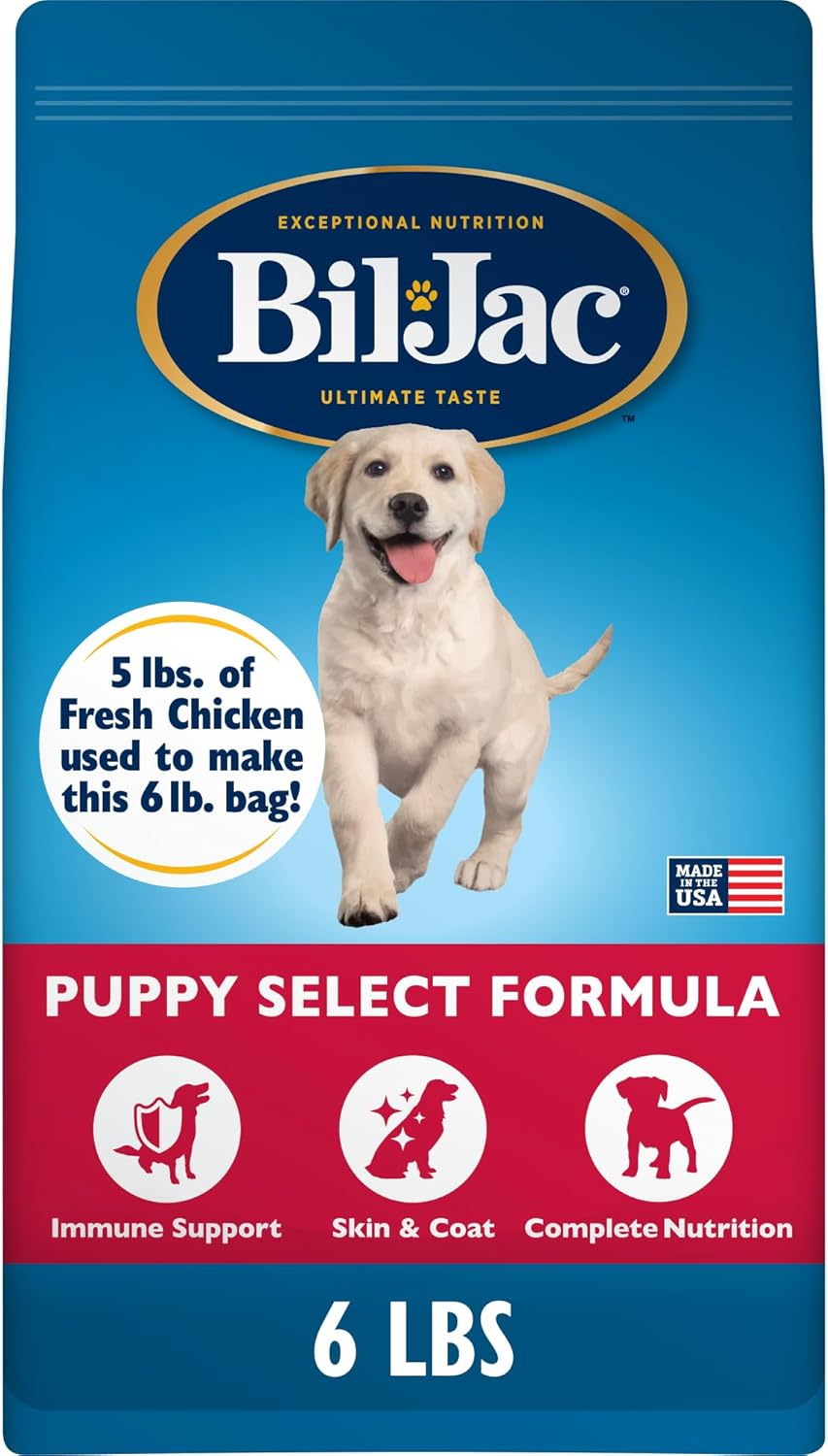 Bil-Jac Puppy Select Dry Dog Food, Fresh Chicken Recipe, 30 lb Bag