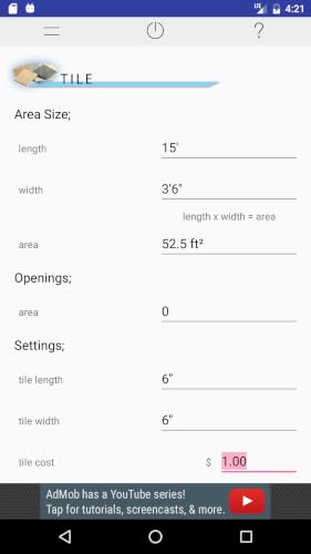 Tile Calculator – vue 3