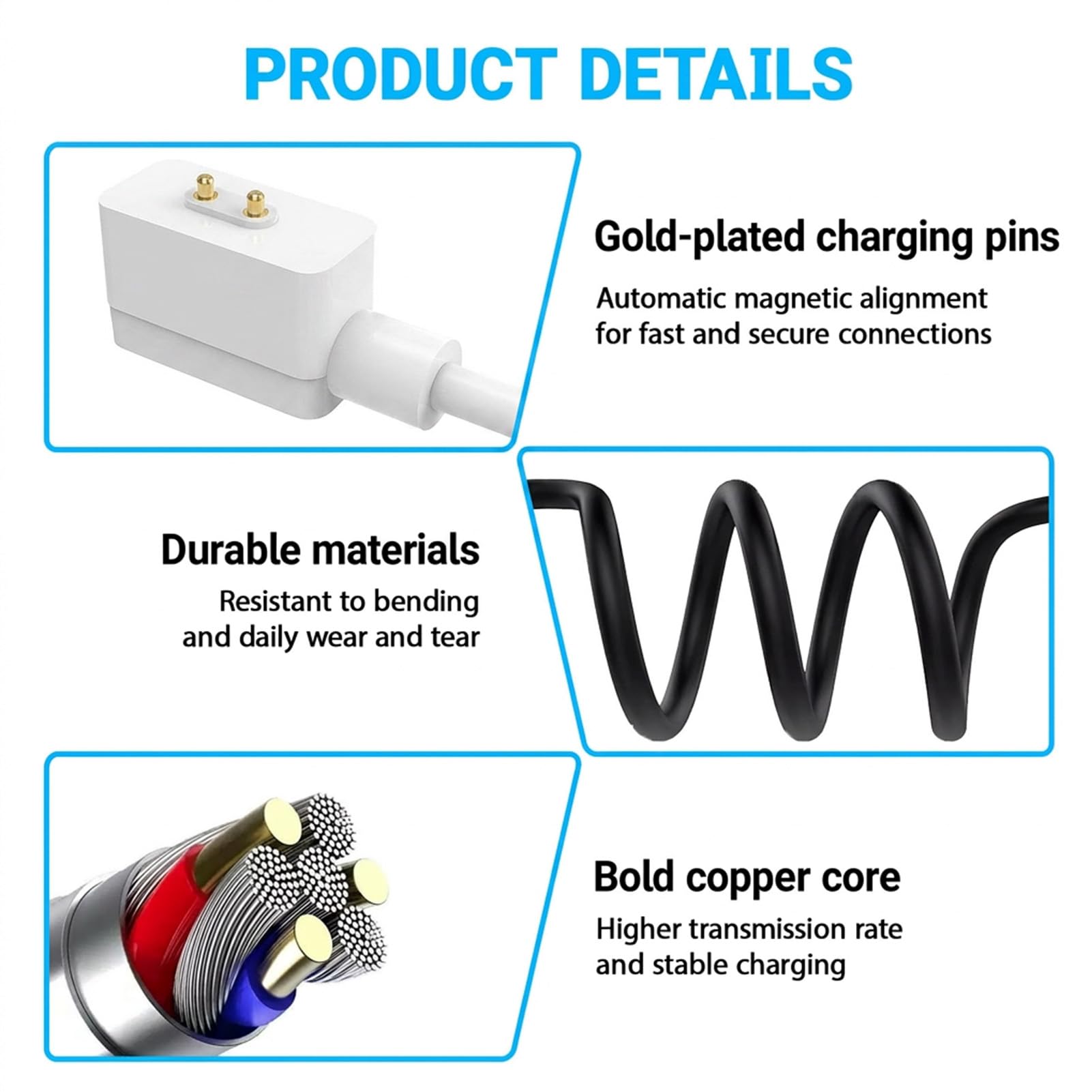 2 kable do ładowarki zegarka do zegarka Redmi Watch 5/5 Active/5 Lite/4/3 Active/3 Lite, 1 m kabel USB do ładowania kompatybilny z Xiaomi Smart Band 9/9 pro/8/8 Pro, USB 5 V 1A, szybkie ładowanie